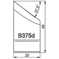 ITM External Tool Bit B375 37.5 Deg x 49mm High to Suit PRO5PB Beveller WAP-B05/B37D